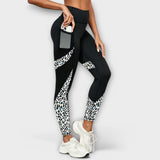 Carmo | High-waisted leggings with leopard print.