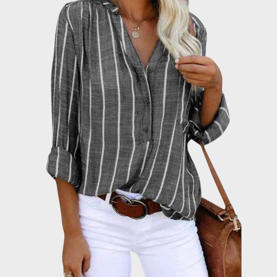 Débora | Handmade striped blouse