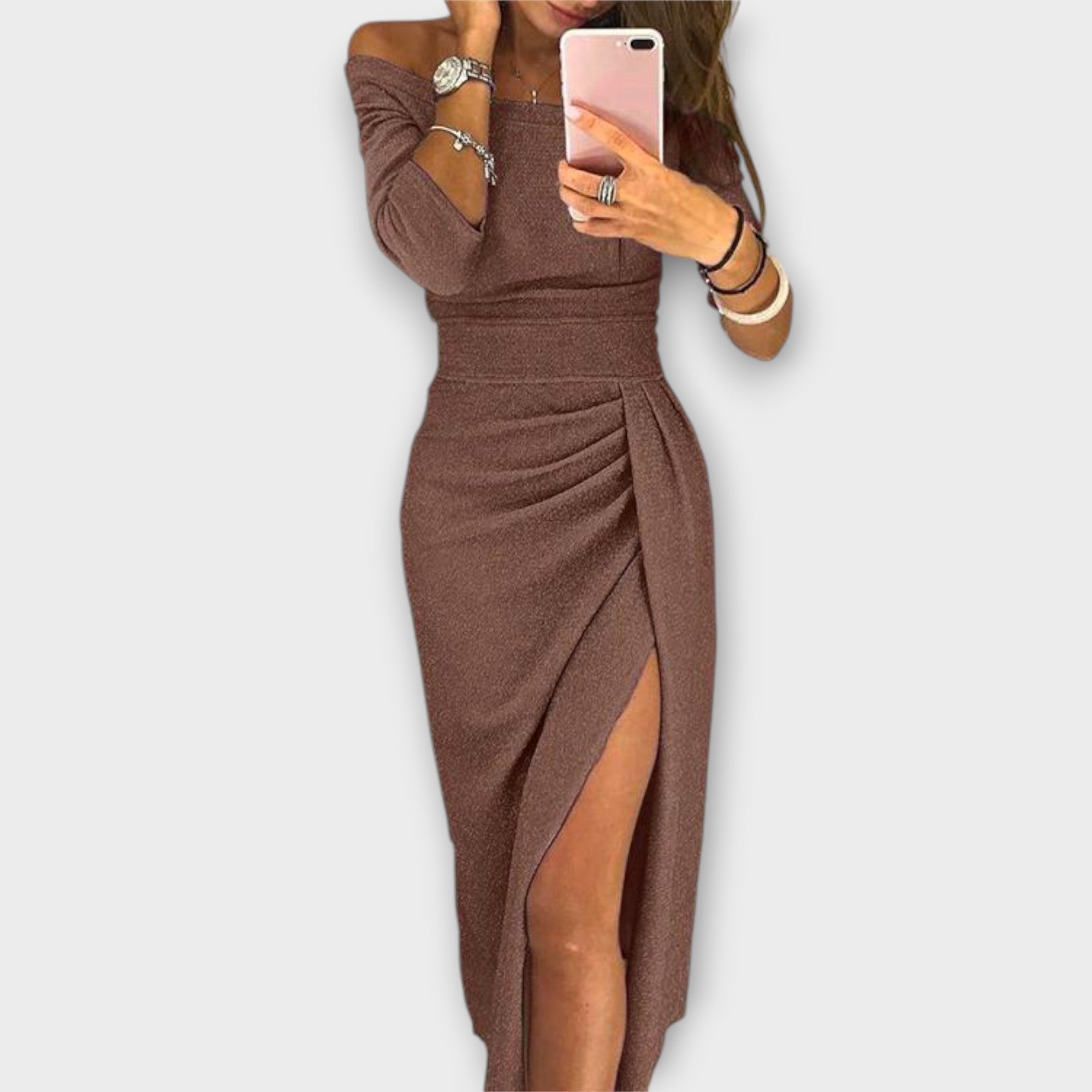 Lena | Elegant off-the-shoulder dress