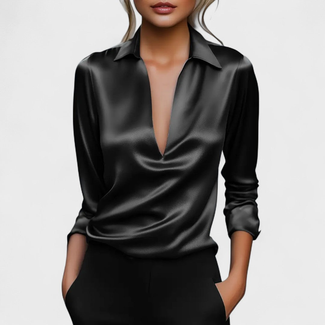 Nádia | Premium blouse with V-neck